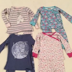 Toddler girls pajama lot